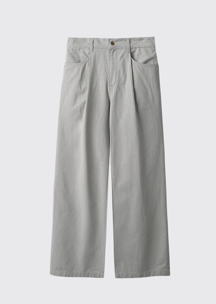 Standard side pocket washed trouser  Concrete gray